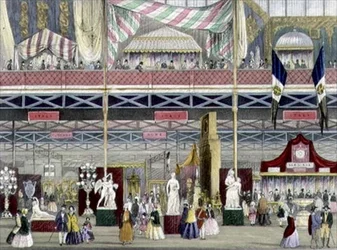 Innenansicht der Großen Ausstellung, Italienische Abteilung, von Chevanne, verlegt von Read & Co.